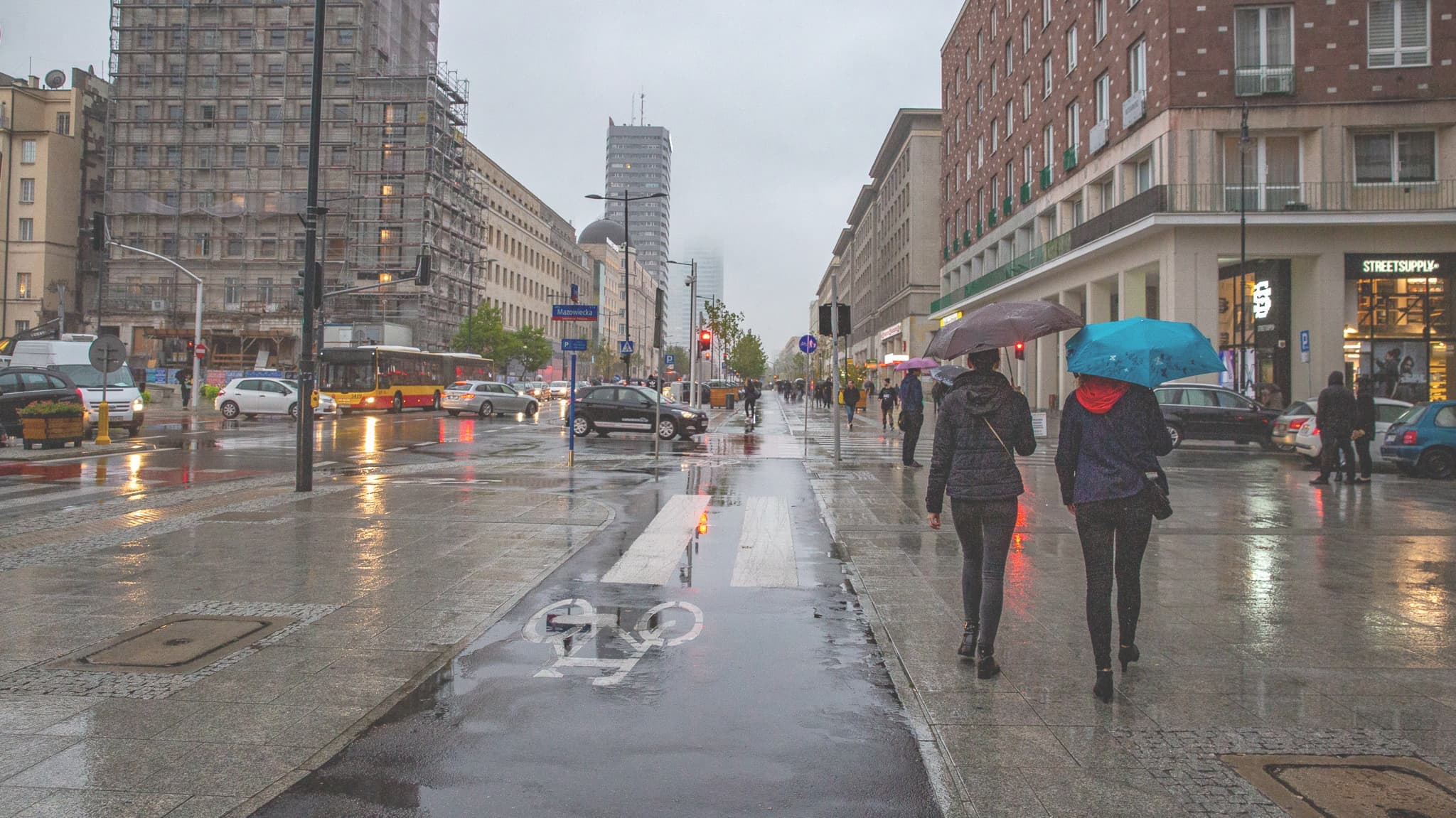 ワルシャワの街並み