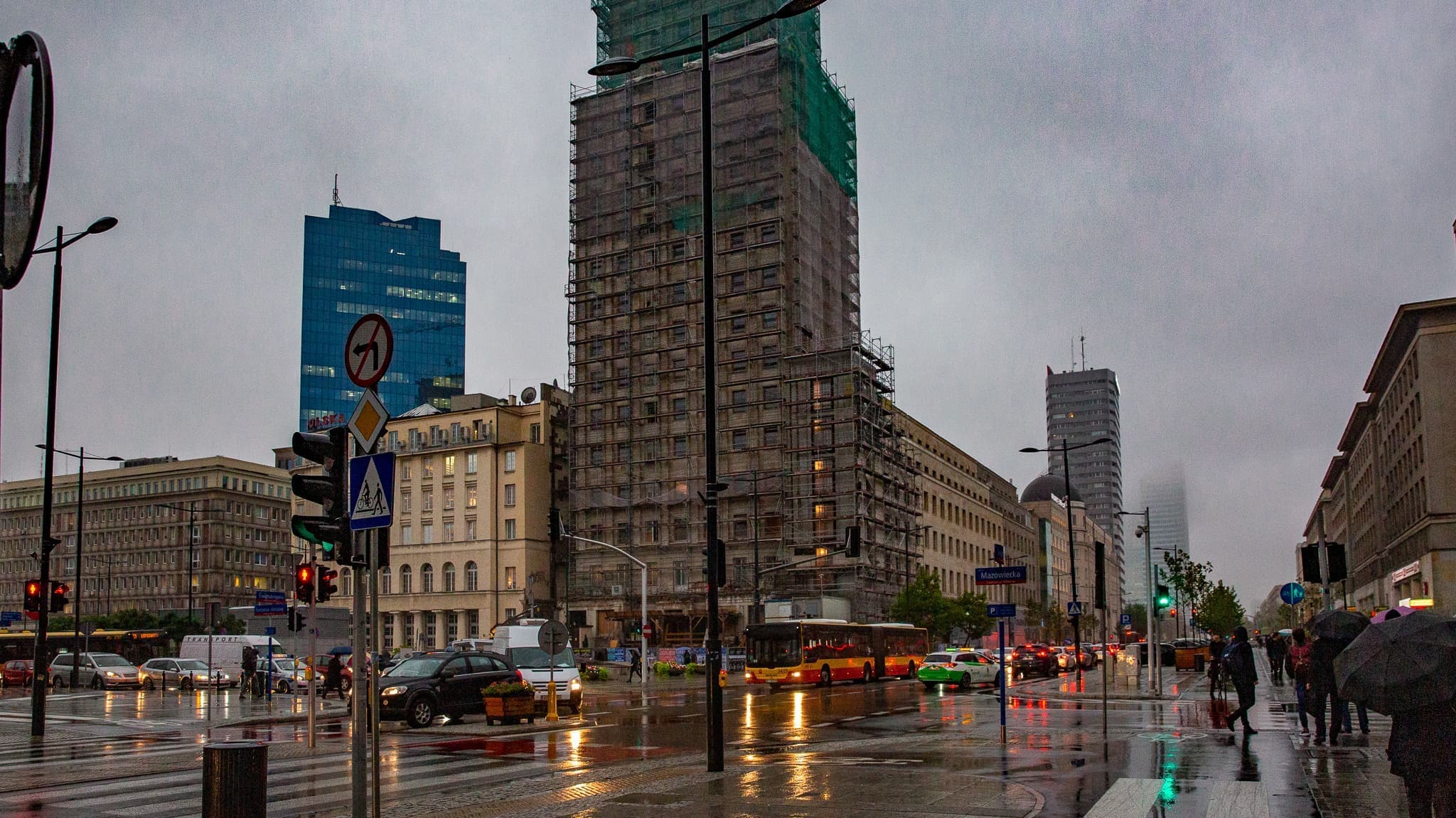 ワルシャワの街並み