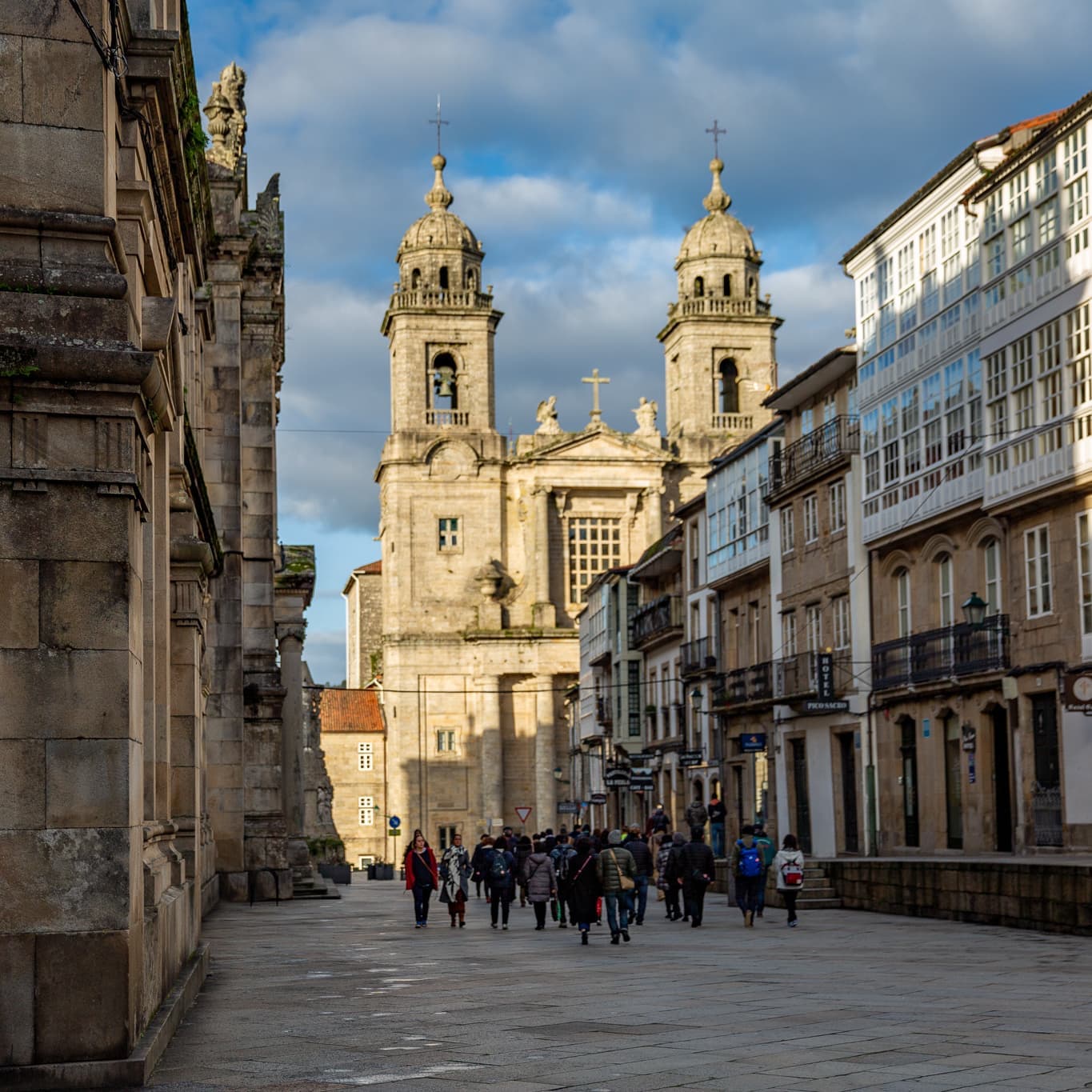 サンティアゴ・デ・コンポステーラの街並み