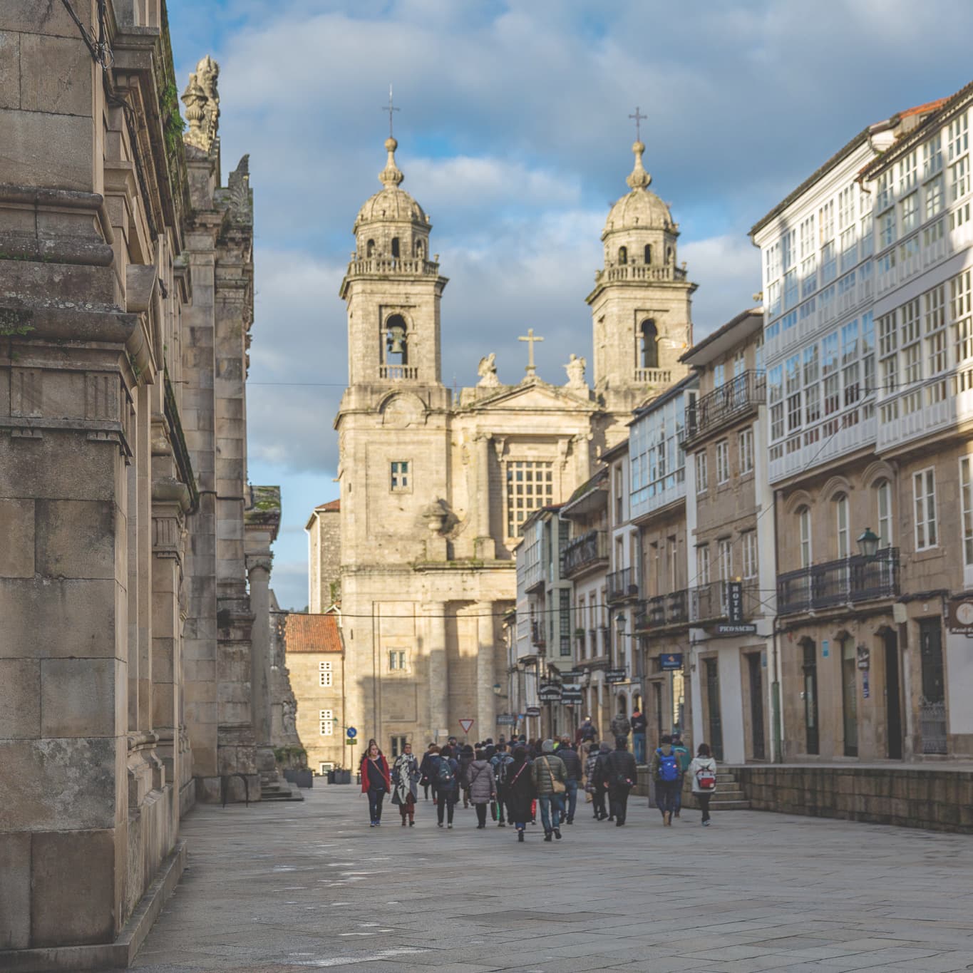 サンティアゴ・デ・コンポステーラの街並み