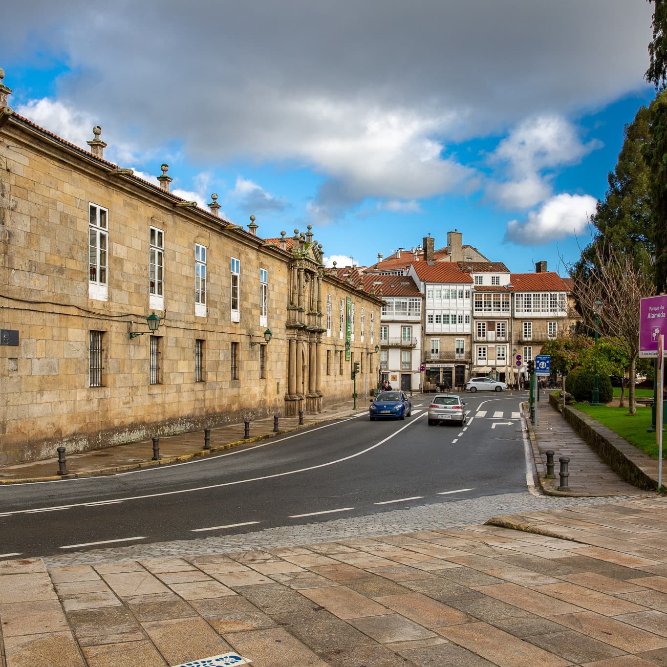 サンティアゴ・デ・コンポステーラの街並み