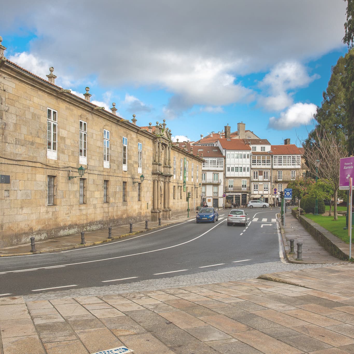 サンティアゴ・デ・コンポステーラの街並み