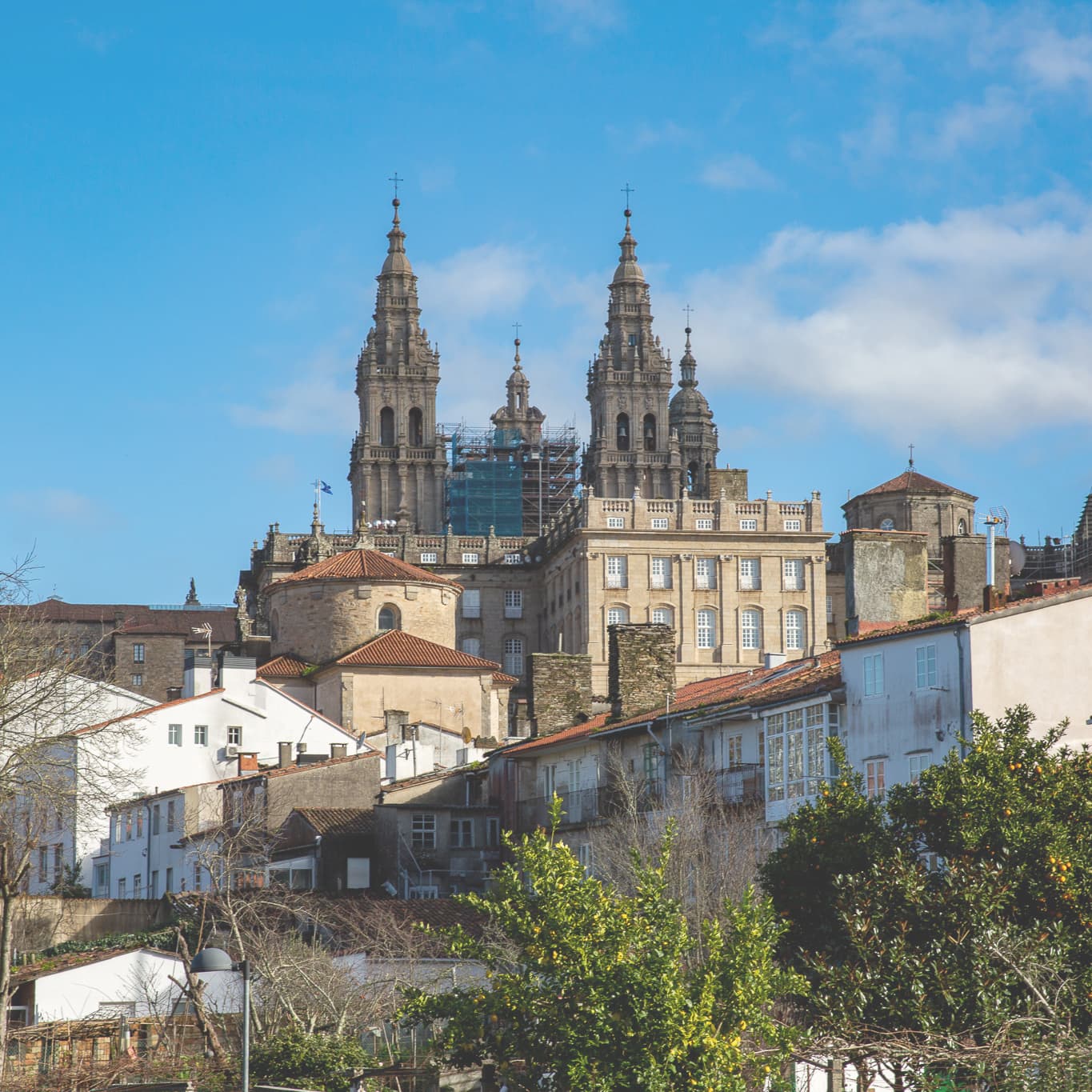 サンティアゴ・デ・コンポステーラの街並み