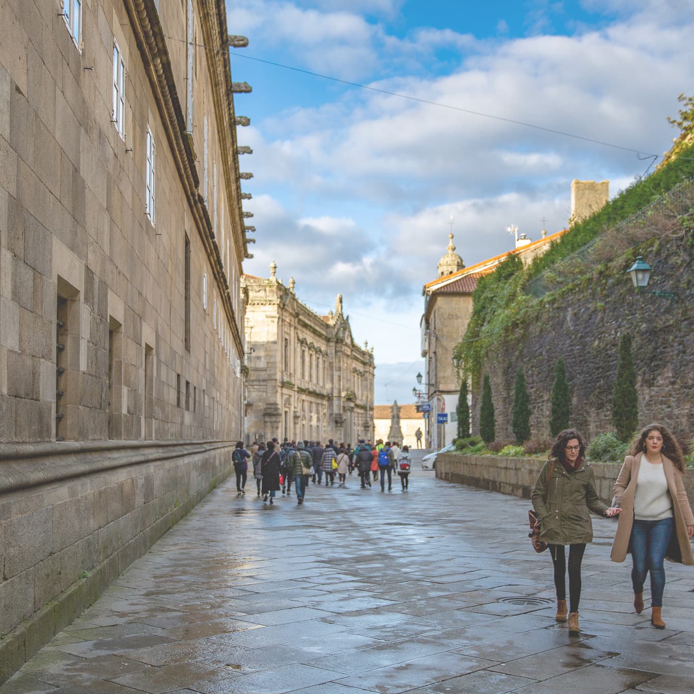 サンティアゴ・デ・コンポステーラの街並み